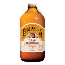 Bundaberg Diet Ginger Beer Glass Bottle 375ml 24ct (Pallet Shipping Only) (Shipping Extra, Click for Details)