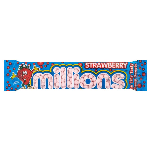 Millions Strawberry Tubes 45g 30ct (UK)