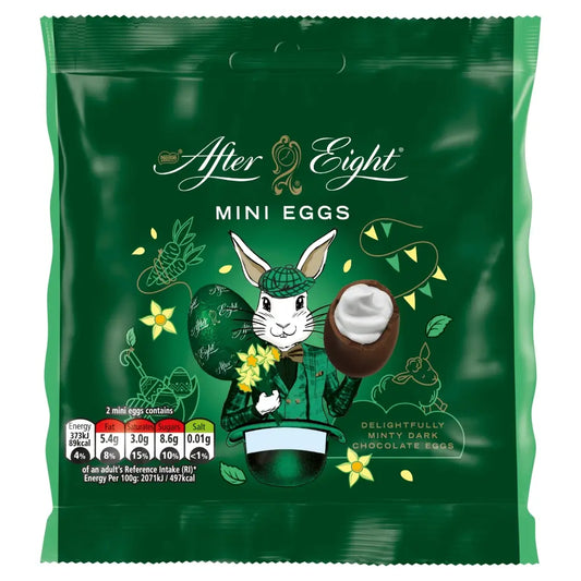 After Eight Dark Mint Chocolate Mini Eggs Sharing Bag 81g 12ct (UK)
