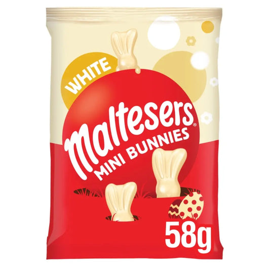 Maltesers White Chocolate Easter Mini Bunnies Bag 58g 24ct (UK)