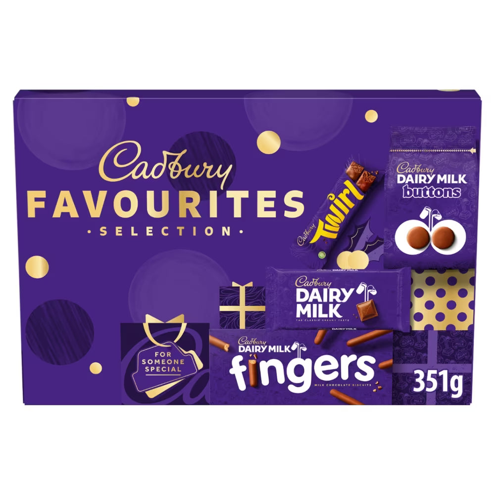 Cadbury Chocolate Favourites Christmas Selection Box 351g 7ct (UK)