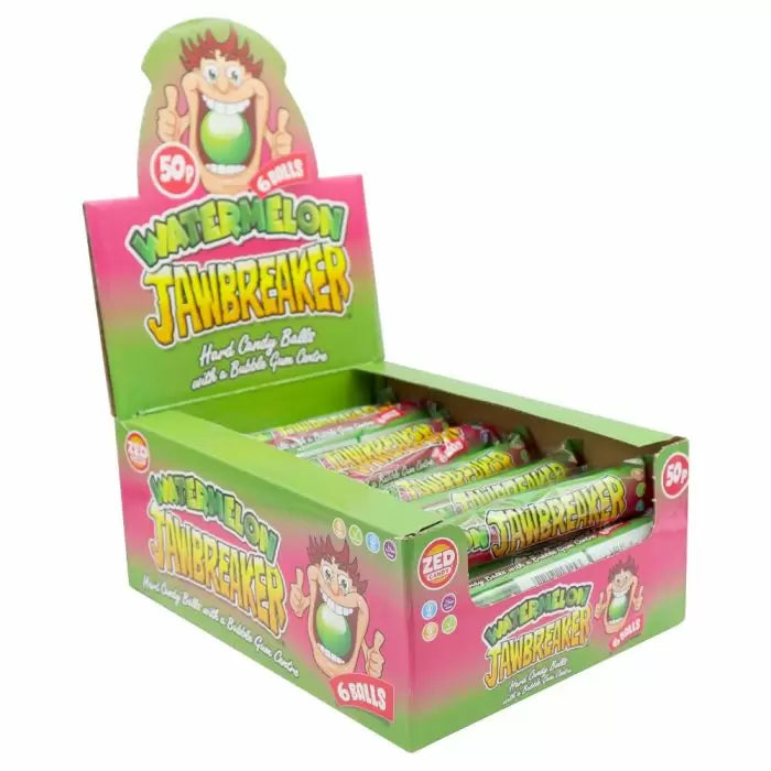 Zed Candy Watermelon Jawbreaker 6 Ball Pack 49.5g 24ct (UK)