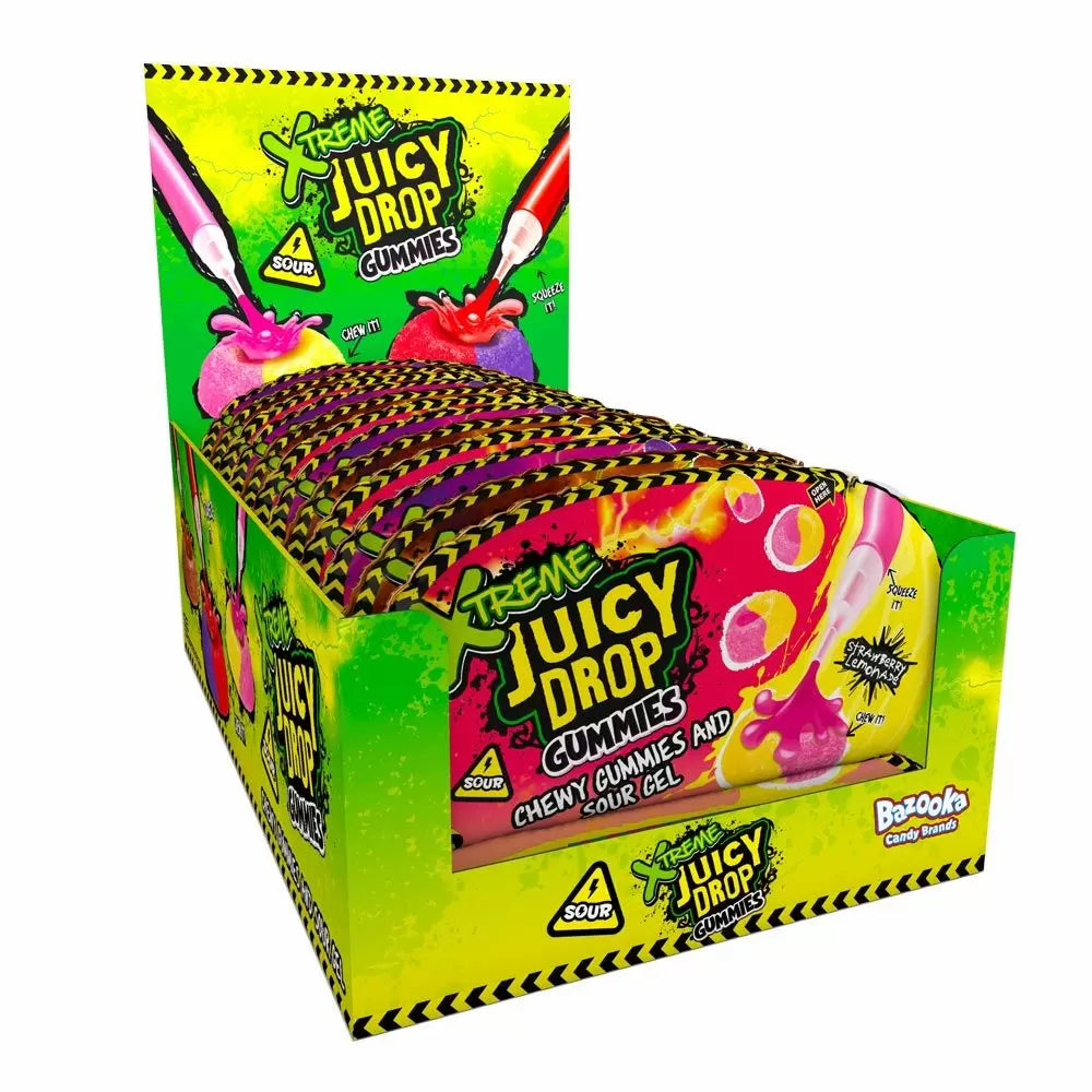 Xtreme Juicy Drop Gummies With Sour Gel 67g 12ct (UK)