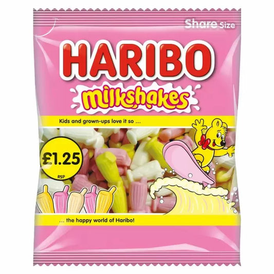 Haribo Milkshakes Share Bag 140g 12ct (UK)