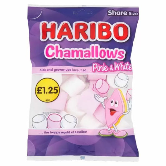 Haribo Chamallows Pink & White 140g 12ct (UK)