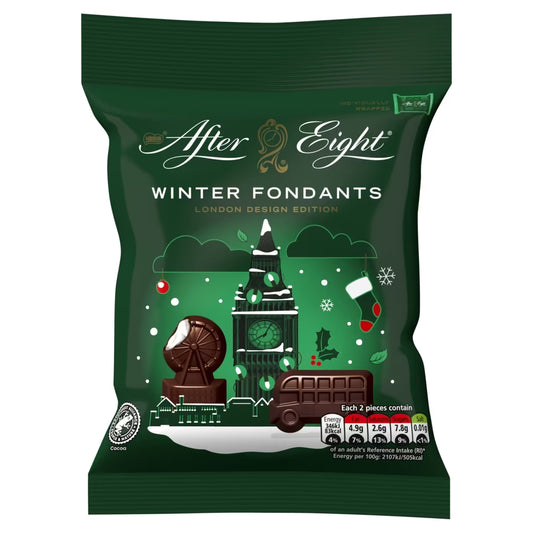 After Eight Winter Fondants Dark Mint Chocolate Bag 57g 12ct (UK)
