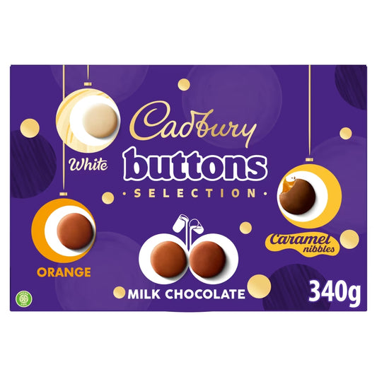 Cadbury Buttons Chocolate Selection Box 340g 7ct (UK)