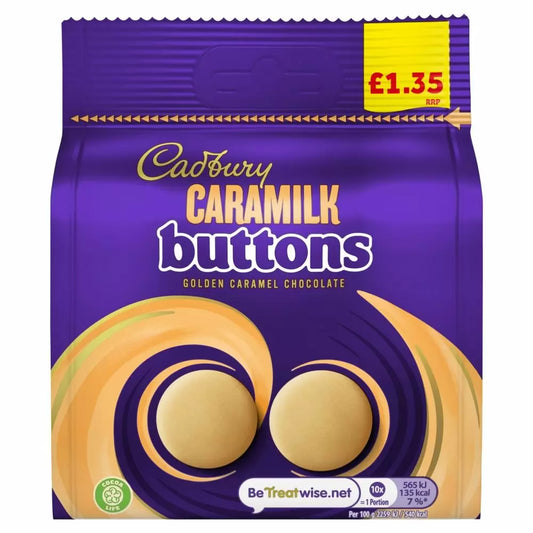 Cadbury Caramilk Golden Caramel Buttons 90g 10ct (UK)