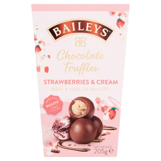 Baileys Chocolate Truffles Strawberries & Cream Box 205g 6ct (UK)