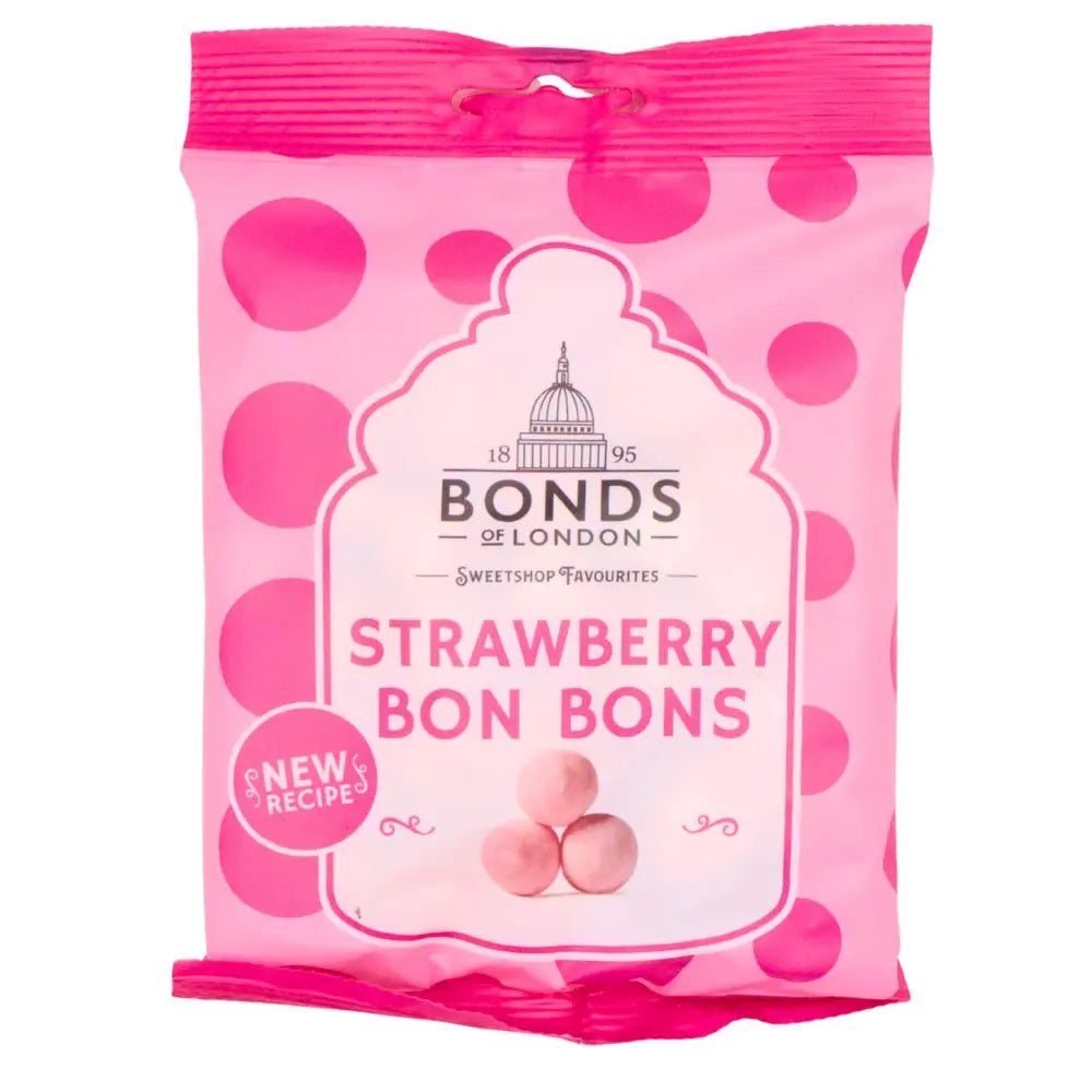 Bonds Strawberry Bon Bons Bag 110g 12ct (UK)
