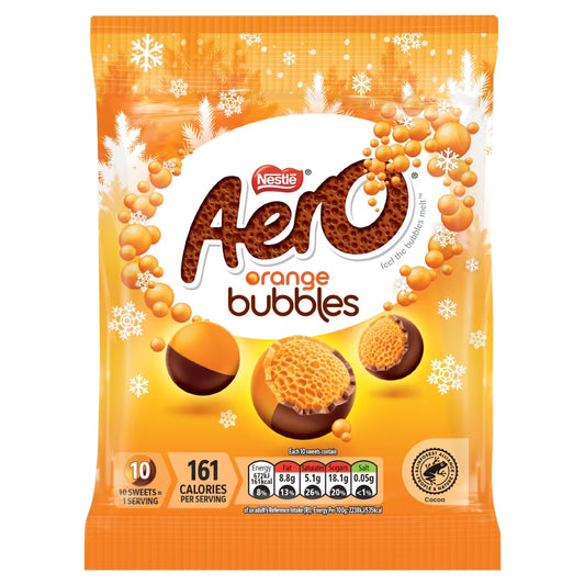 Aero Bubbles Orange Chocolate Share Bag 70g 12ct (UK)
