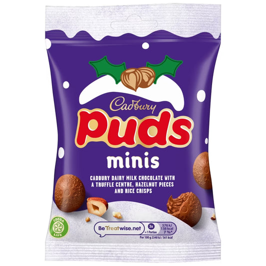 Cadbury Dairy Milk Chocolate Mini Puds Bag 73g 22ct (UK)