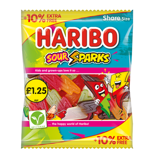Haribo Sour Sparks 154g 12ct (UK)