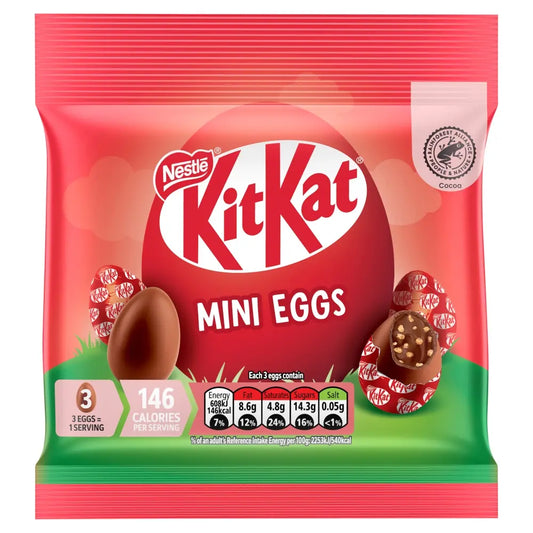 KitKat Mini Eggs Milk Chocolate Sharing Bag 81g 12ct (UK)