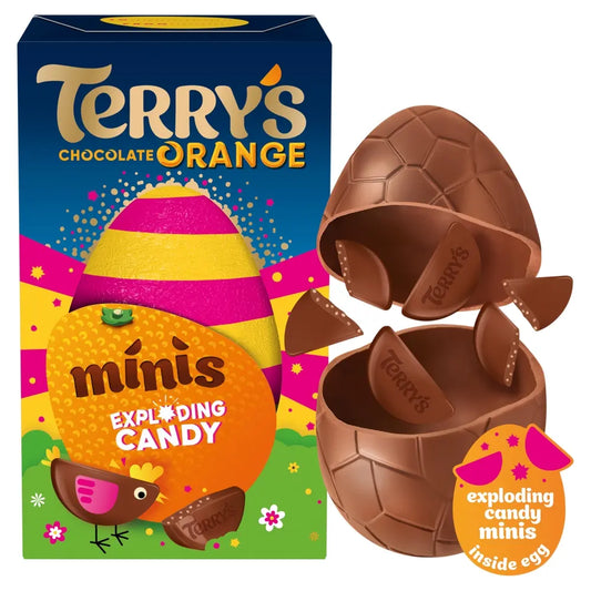 Terry's Chocolate Orange Exploding Candy Minis Easter Egg 91g 12ct (UK)