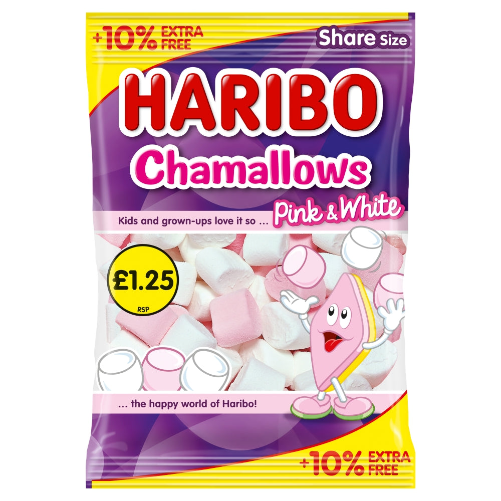 Haribo Chamallows Pink & White 154g 12ct (UK)