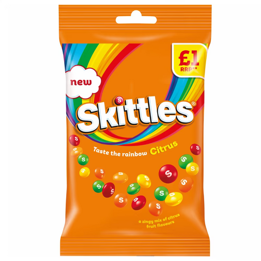 Skittles Citrus Bag 109g 14ct (UK)