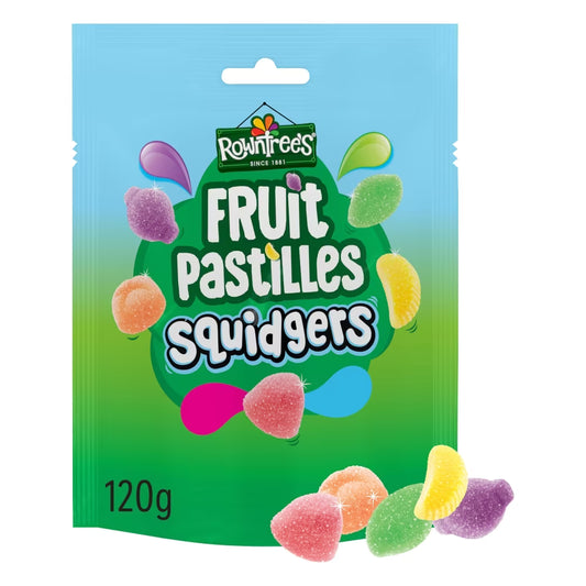 Rowntree's Fruit Pastilles Squidgers Sweets Sharing Bag 120g 9ct (UK)