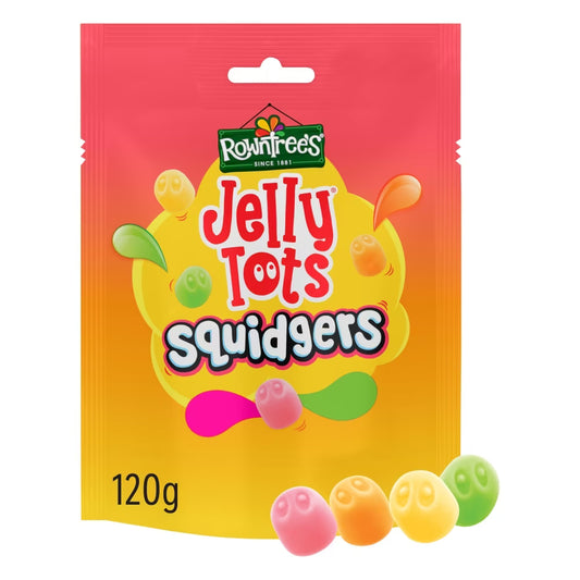 Rowntree's Jelly Tots Squidgers Sweets Sharing Bag 120g 9ct (UK)