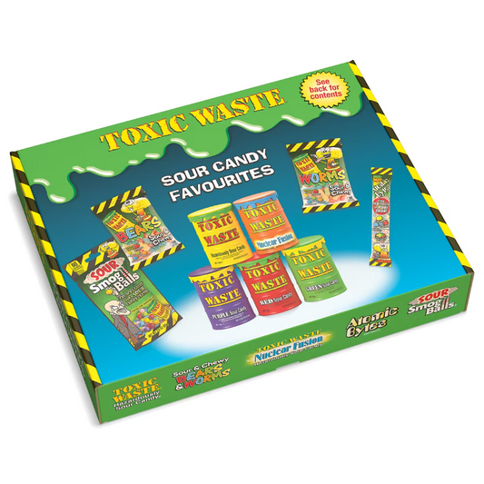 Toxic Waste Sour Candy Favourites Large Gift Set Box 639g 6ct (UK)