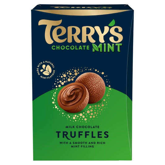 Terry's Chocolate Mint Milk Truffles Box 200g 6ct (UK)