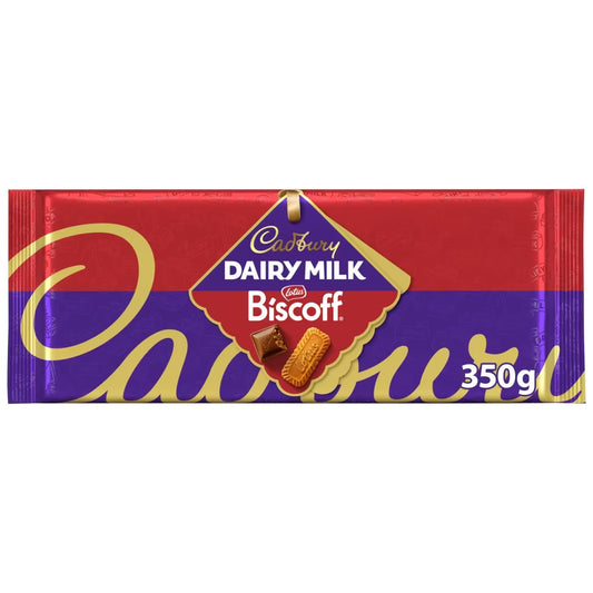 Cadbury Dairy Milk Biscoff Chocolate Bar 350g 14ct (UK)