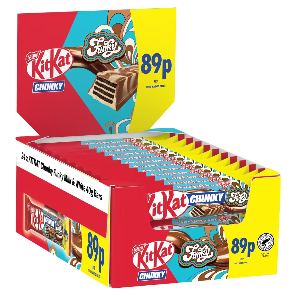 KitKat Chunky Funky Chocolate Bar 40g 24ct (UK)