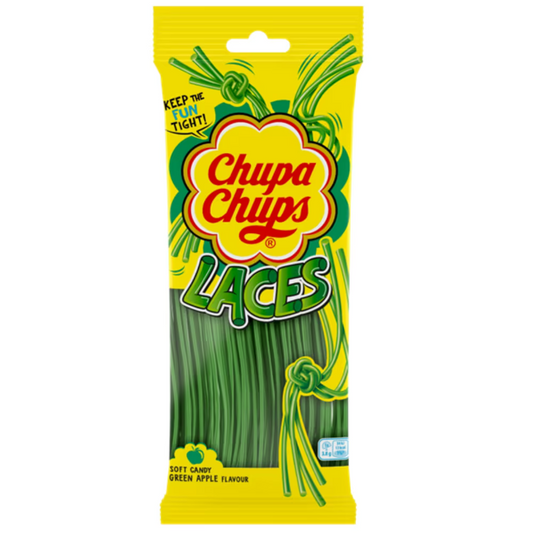 Chupa Chups Apple Laces Peg Bag 90g 18ct (UK)