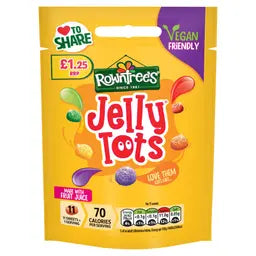 Rowntree's Jelly Tots Vegan Bag 120g 10ct (UK)
