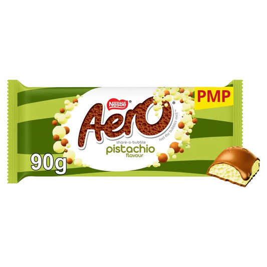 Aero Pistachio Milk Chocolate Sharing Bar 90g 15ct (UK)