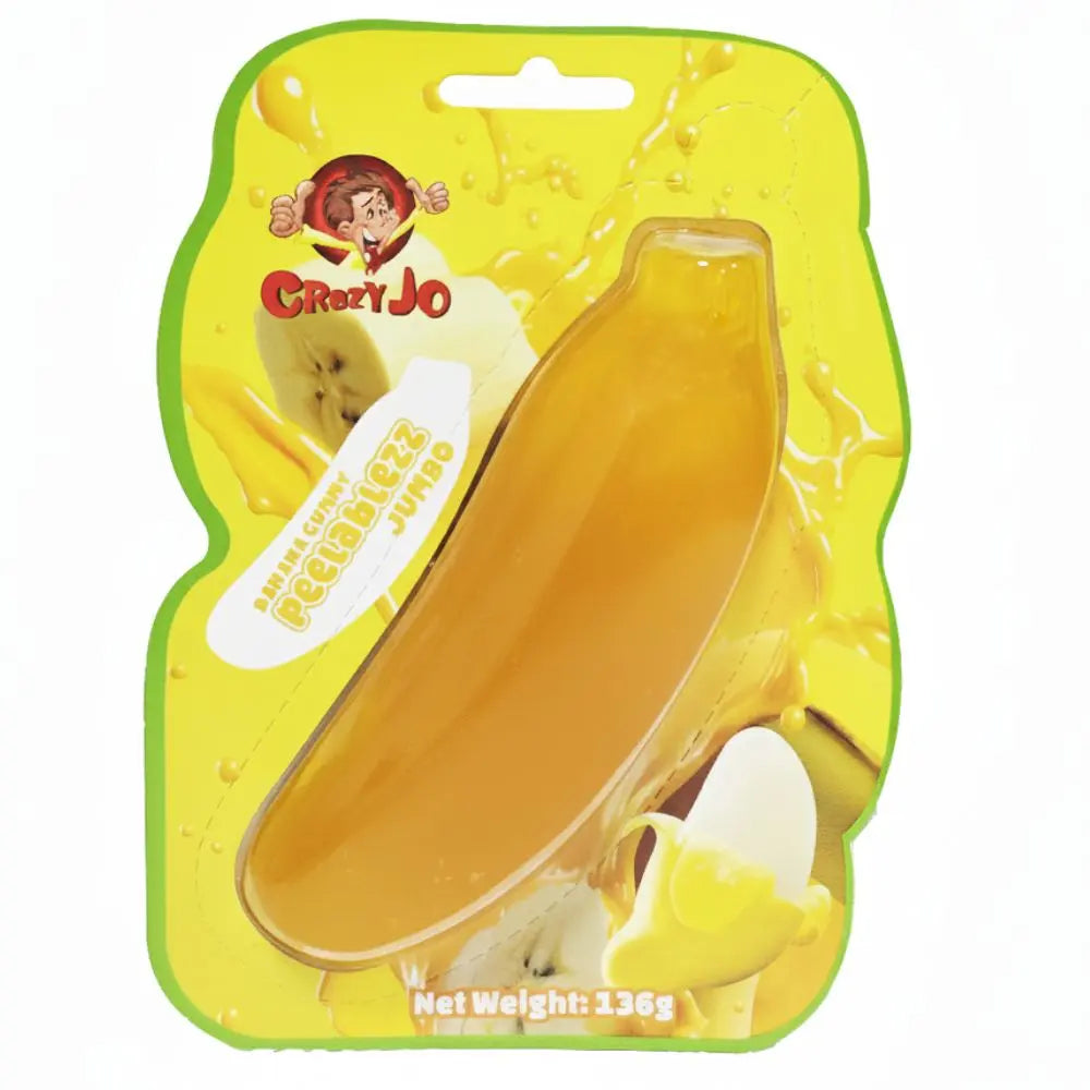 Crazy Jo Peelablezz Jumbo Banana Gummy 136g 12ct (UK)