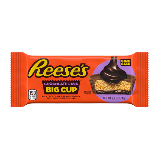 REESE'S Peanut Butter & Chocolate Lava Big Cup King Size 2.8 oz. 16 ct.