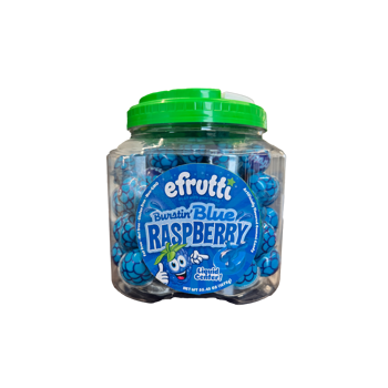 E-Frutti Burstin Blue Raspberry Juice filled Gummy .66oz 75ct