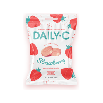 Daily-C Strawberry Peg Bags 5.3oz 12ct