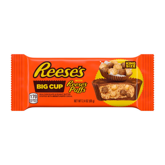 Reese's Big Cup Stuffed With Reese's Puffs King Size 2.4oz 16ct