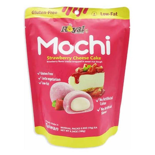 Royal Family Mochi Strawberry Cheesecake Peg Bag 6.34oz 12ct (Taiwan)