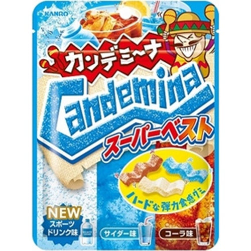 Kanro Candemina Hard Gummy Super Best 72g 6ct (Japan)