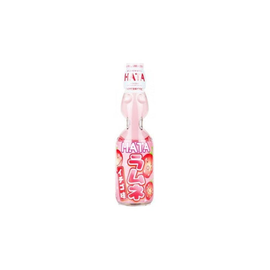 HATA KOSEN Bottle Ramune Strawberry 200ml 30ct (Japan) (Shipping Extra, Click for Details)
