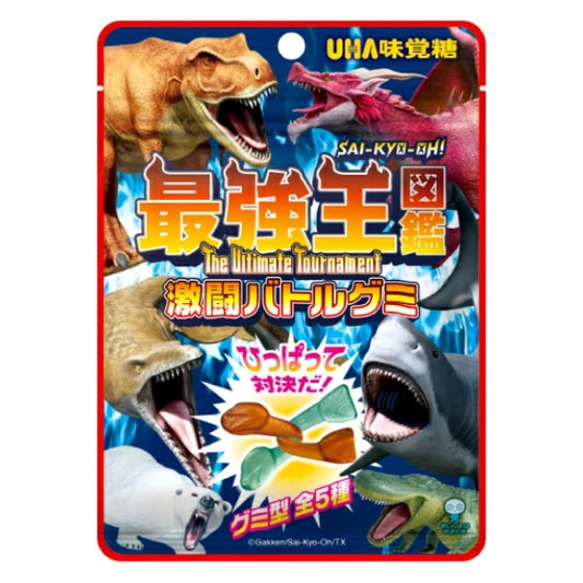 UHA Strongest King Encyclopedia Battle Cola & Soda 60g 10ct (Japan)