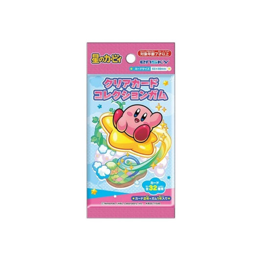 Ensky Kirby of the Stars Clear Card Collection Gum 9g 16ct (Japan)