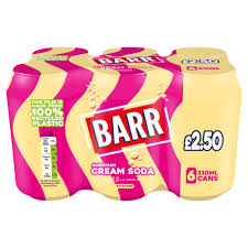 Barr American Cream Soda 330ml [4x6pack] 24ct(UK) (Shipping Extra, Click for Details)