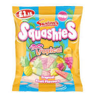 Swizzels Squashies Tropical 100g 12ct (UK)