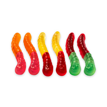 Albanese Bulk Natural 5 Flavor Mini Gummi Worms 2.26kg (5lb) - candynow.ca
