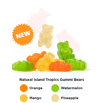Albanese Bulk Natural Island Tropics Gummi Bears 2.26kg (5lb) - candynow.ca