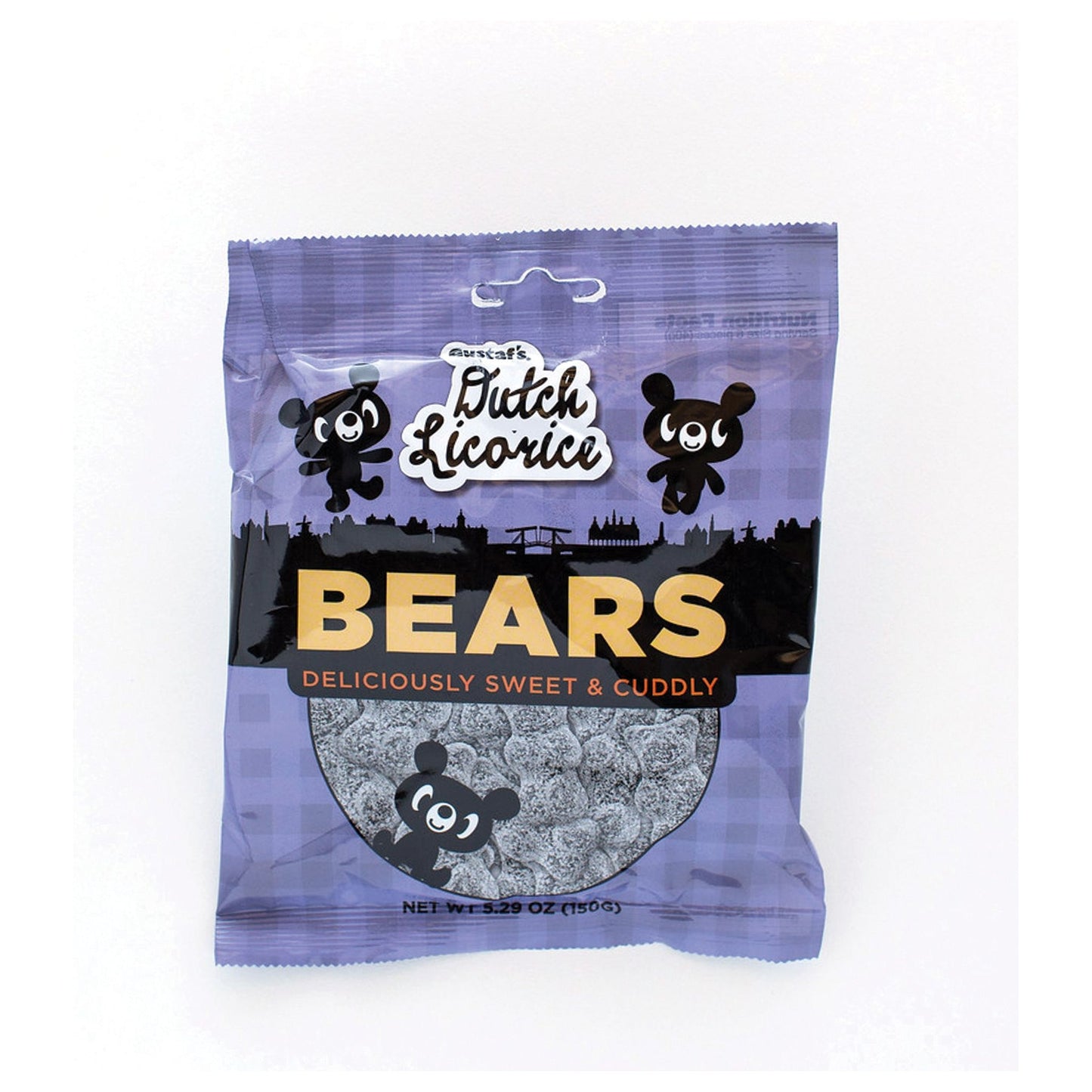 Gustaf's Dutch Licorice Sugared Bears Bag 5.29oz 12ct