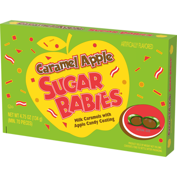 Charms Caramel Apple Sugar Babies Theater Box 4.75oz 12ct