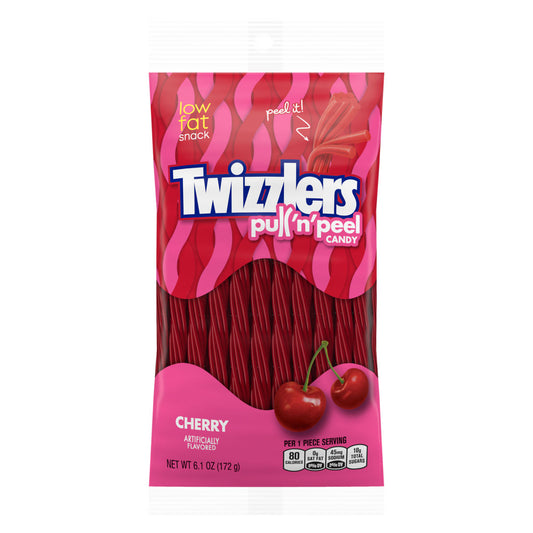 Twizzlers Pull 'N' Peel Cherry Flavored Peg Bag 6.1 oz. 12ct