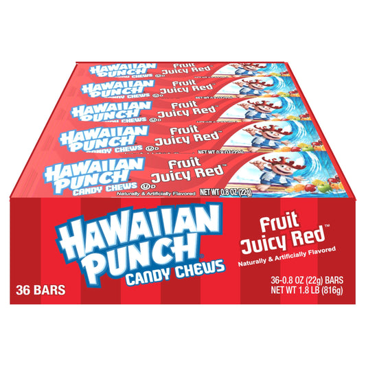 Hawaiian Punch Chews Fruit Juicy Red 0.8oz 36ct