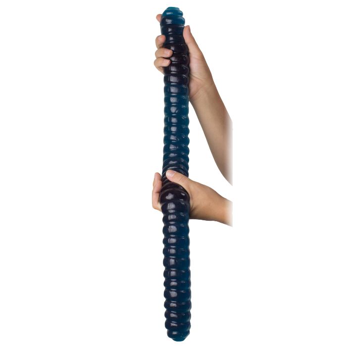 World's Largest Gummy Worm Blue Raspberry Art Bag 26 Inches 2lb 1ct