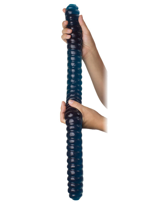World's Largest Gummy Worm Blue Raspberry Art Bag 26 Inches 2lb 1ct